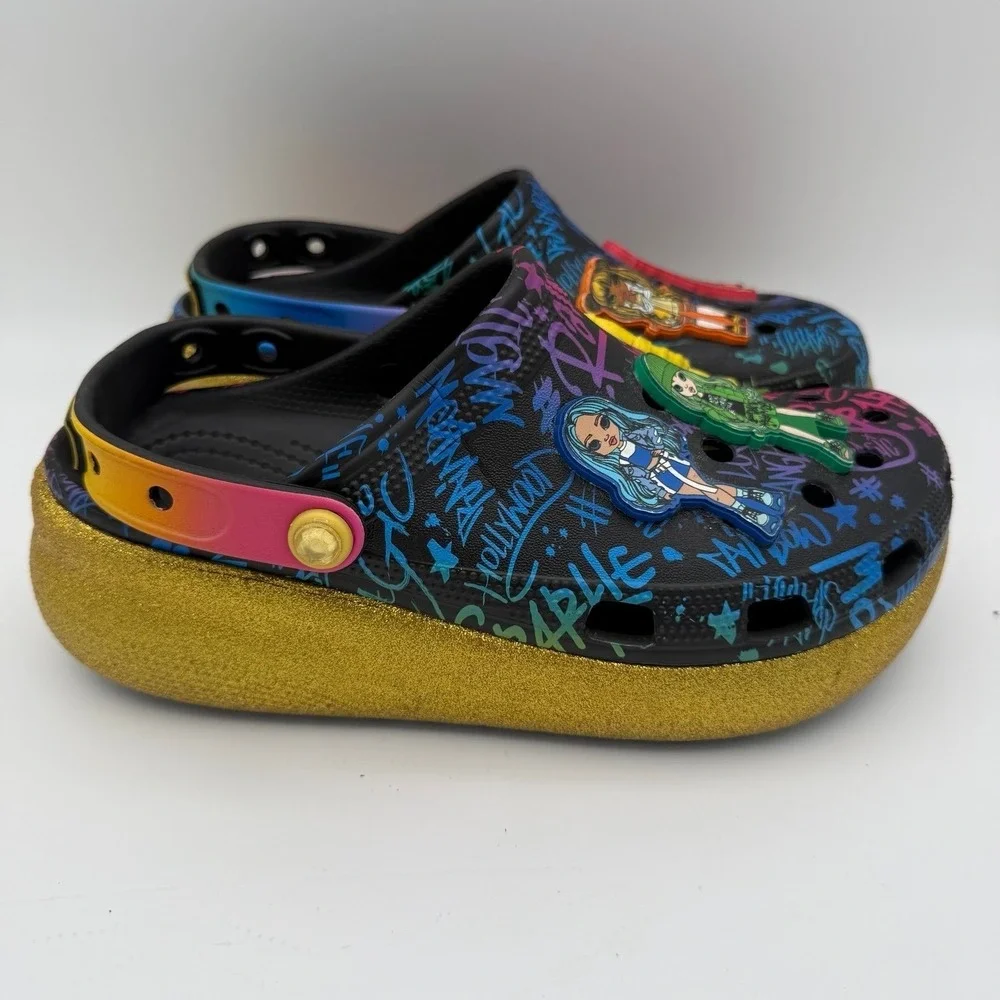 YOUTH Kids Crocs Rainbow High Platform Dolls Cutie Crush Slip-On Clogs Size‎ J5